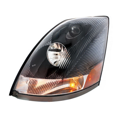 Headlight For 2003-2017 Volvo VN - Competition Series - Blackout