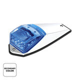 17 LED Double Fury Light Grakon 5000 Style Square Cab Clear Lens Amber/Blue LED