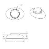 4 LED Double Fury Light (Clearance/Marker)-Amber & Purple LED/Clear Lens
