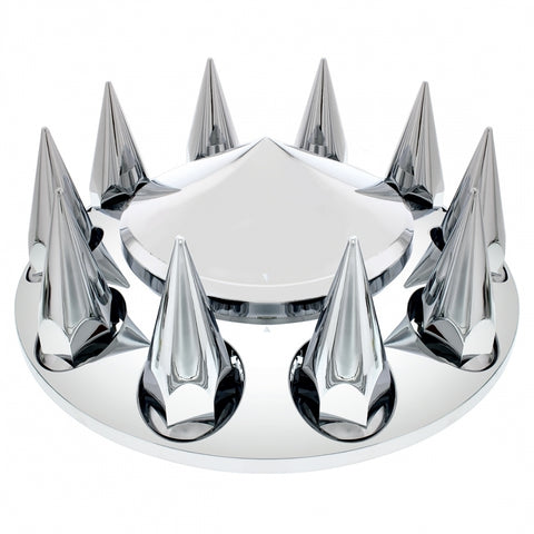 Pointed Front Axle Cover with Spite-Nut 33mm Thread-On Set