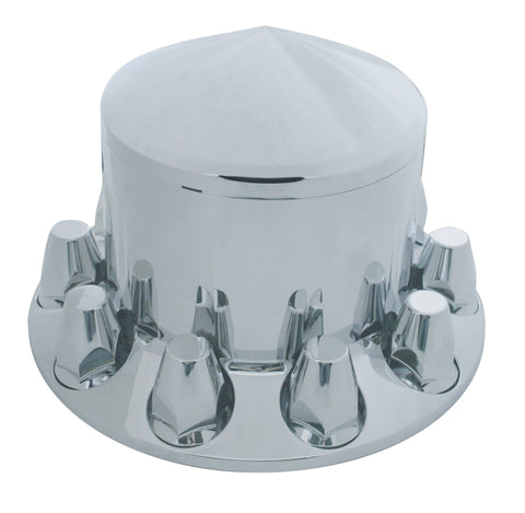 Chrome Plastic Rear Axle Cover Pointed