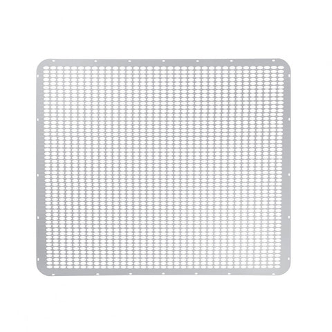 Peterbilt Extended Hood Stainless Grille - Straight Oval Holes