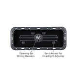 Universal LED Black Projection Headlight with LED Turn Signal &  Position Light Bar