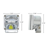 2 High Power LED Work Light w/ Deluxe Chrome Die-Cast Housing