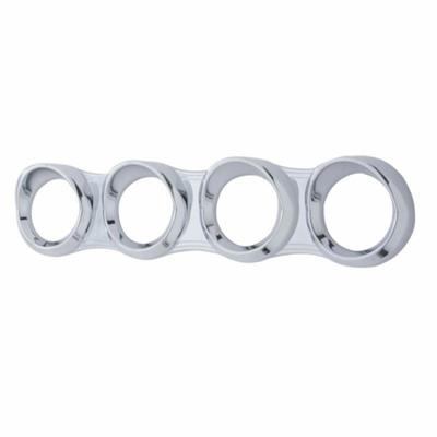 4 Gauge Cluster Cover W/ Visor For 2006+ Peterbilt - Horizontal