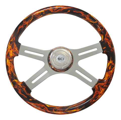 Classic Inferno Red - 18" Printed Wood Rim