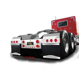 Stainless Steel Spring-Loaded Two Piece Rear Light Bar w/ 4″ Fleet LEDs & Twist & Lock Chrome Bezels