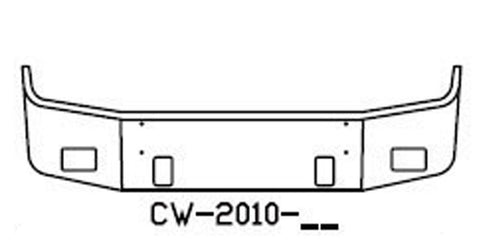 FREIGHTLINER 2004-2007 COLUMBIA, 2005-2007 CENTURY CLASS 18" SET BACK AXLE BUMPER