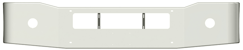 FREIGHTLINER 2002-2009 CORONADO 17" GULLWING 7 GA STEEL CHROME BOLT HOLES, ROUND LIGHT HOLES VENT HOLE