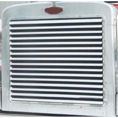 Peterbilt 379 Extended Hood Grill with 16 Louver Style Bars