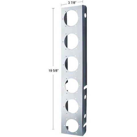 Peterbilt Stainless Front Air Cleaner Bracket w/ 12 Light Cutout