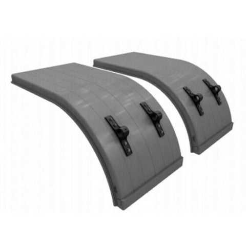 SR-22 Series Single Radius Poly Half Fenders - Black