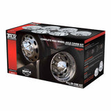 Complete Chrome ABS Plastic Mag Wheel Axle & Nut Cover Kit