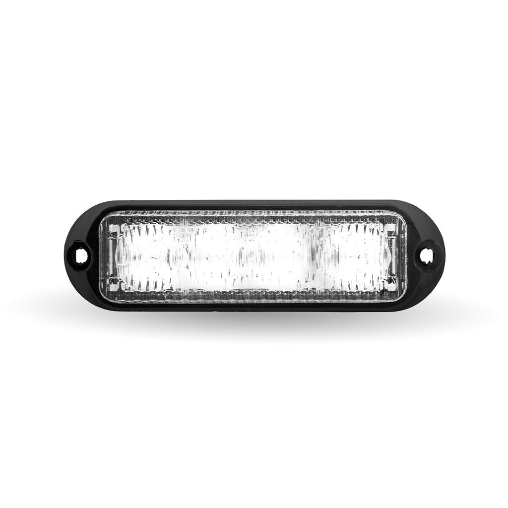 NanoFlare 4" 4-Watt LED Grille Light [SAE Class 1] [72 Flash Patterns] [3-Year Warranty] Surface Mounted Emergency Strobe Light Head - Amber / White - Walmart Supplies - View #2