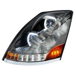 10 LED Headlight For 2003-2017 Volvo VN/VNL - Chrome