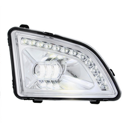 Volvo 2017-2024 VNL 18 LED Chrome Projector Fog Light With Position Light Passenger/Right