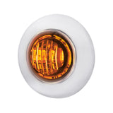 Mini Double Fury LED Clearance Marker Light W/ Bezel - Amber to Green LED