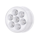 7 LED 2" Round Double Fury Light With Clear Lens (Clearance/Marker) - Amber to Green LED