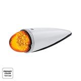 17 LED Watermelon Double Fury Light Torpedo Cab Light - Amber & Green LED/Clear Lens