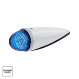 17 LED Watermelon Double Fury Light Torpedo Cab Light - Amber & Blue LED/Clear Lens