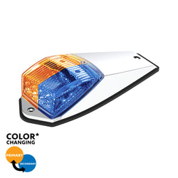 17 LED Double Fury Light Grakon 5000 Style Square Cab Clear Lens Amber/Blue LED