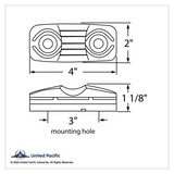 16 LED 4" X 2" Rectangular Light (Clearance/Marker)- Amber LED/Clear Lens