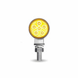 Clear Amber/Red Clearance Marker 1.8″ Mini Double Face Round Reflector LED Light – 12 Diodes