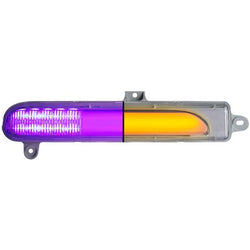 Peterbuilt Amber Turn & Marker to Purple Auxiliary LED Door Light (5 Diodes) - Driver Side