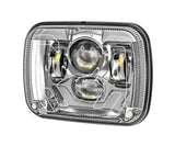 5x7 HEATED PROJECTOR LED HEADLIGHT - CHROME