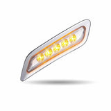 Peterbuilt Amber Turn & Marker to Blue Auxiliary LED Door Light (5 Diodes) - Driver Side