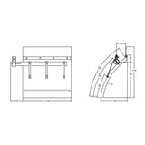 XTCL Series 24 Inch Low Mounted Series Stainless Steel Quarter Fenders