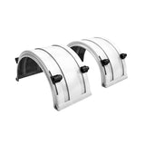 22.5 And 24.5 Inch Wheel FRX-22 SlideTrax Series Full Round Single Axle Poly Fenders - White