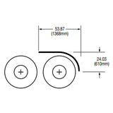 SRX-22 SlideTrax Series Single Radius Poly Half Fenders 