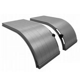 SRX-22 SlideTrax Series Single Radius Poly Half Fenders - Black