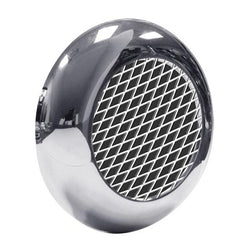 2 1/2" Chrome Plastic Mesh Twist-On Bezel