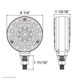 42 LED Double Face Turn Signal with Single Stud
