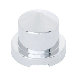 Chrome Pointed Nut Cover Push On Flange 7/16 Dia x 3/4 Height