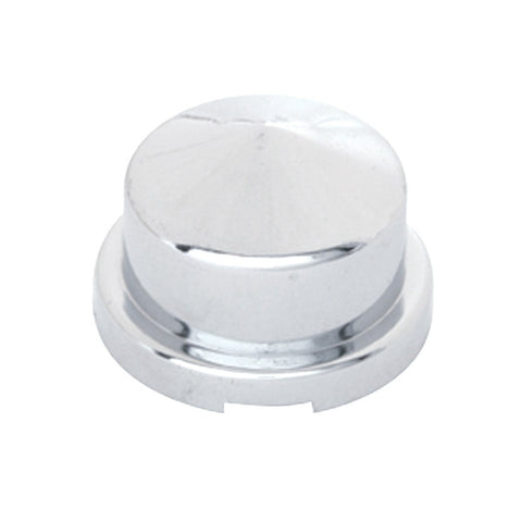 Chrome Pointed Nut Cover Push On Flange 3/4 Dia x 7/8 Height