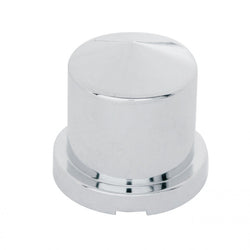 Chrome Pointed Nut Cover Push On Flange 15/16 Dia x 1 1/2 Height