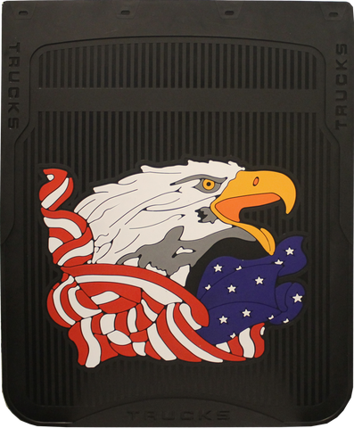 American Eagle - Black Background - Mud Flaps 24" x 24"