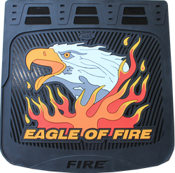 Eagle of Fire Mud Flap Vertical 24"x 24"