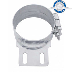 Stainless Butt Joint ExhaustClamp - Straight Bracket