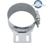 Stainless Butt Joint ExhaustClamp - Straight Bracket