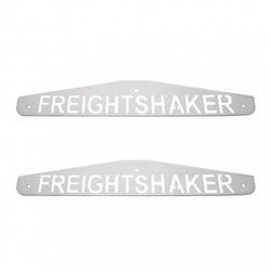 4" X 24" Chrome Freightshaker Bottom Mud Flap Plate - Bolt Thru