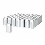 60 Pack 33 MM By 3 - 3/4 Inch Chrome Plastic Dome Thread On Nut Covers