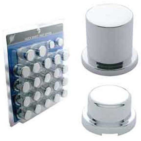 Chrome Plastic Huck Rivet / Nut Cover Set