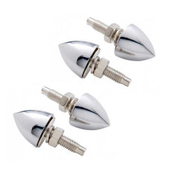 Chrome Bullet License Plate Nut Kit