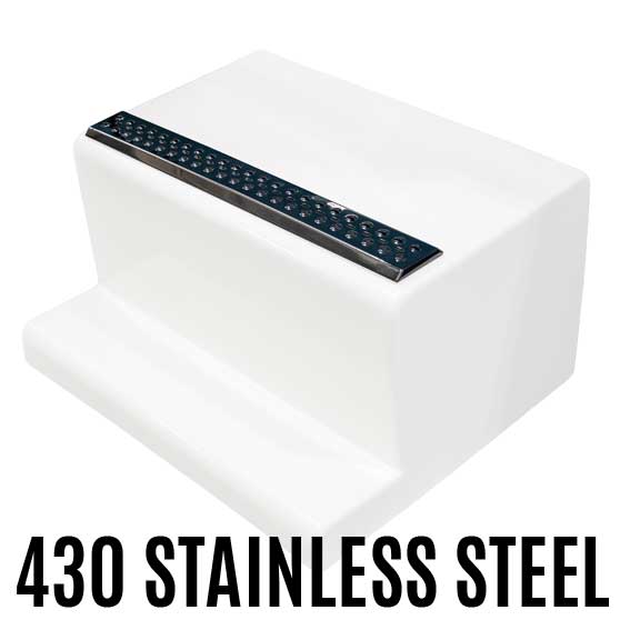30 Inch By 4 Inch Stainless Steel Step Plate – Green Truck & Trailer ...