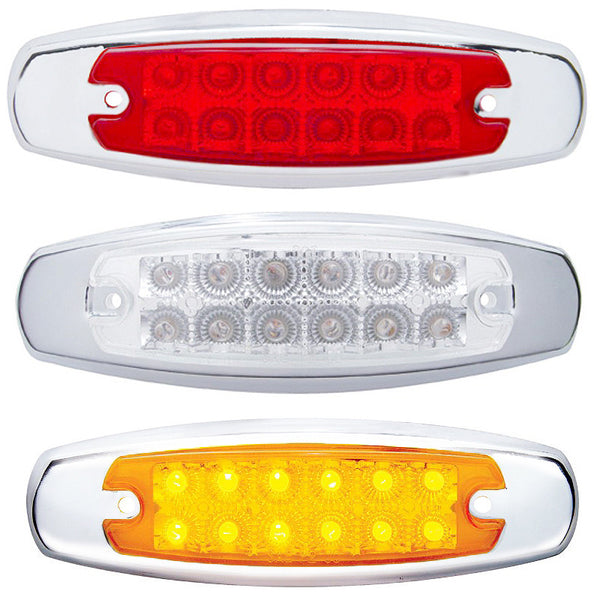 12 LED Reflector Rectangular Clearance/Marker Light