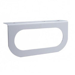 Stainless Light Bracket With Single Oval Light Cutout